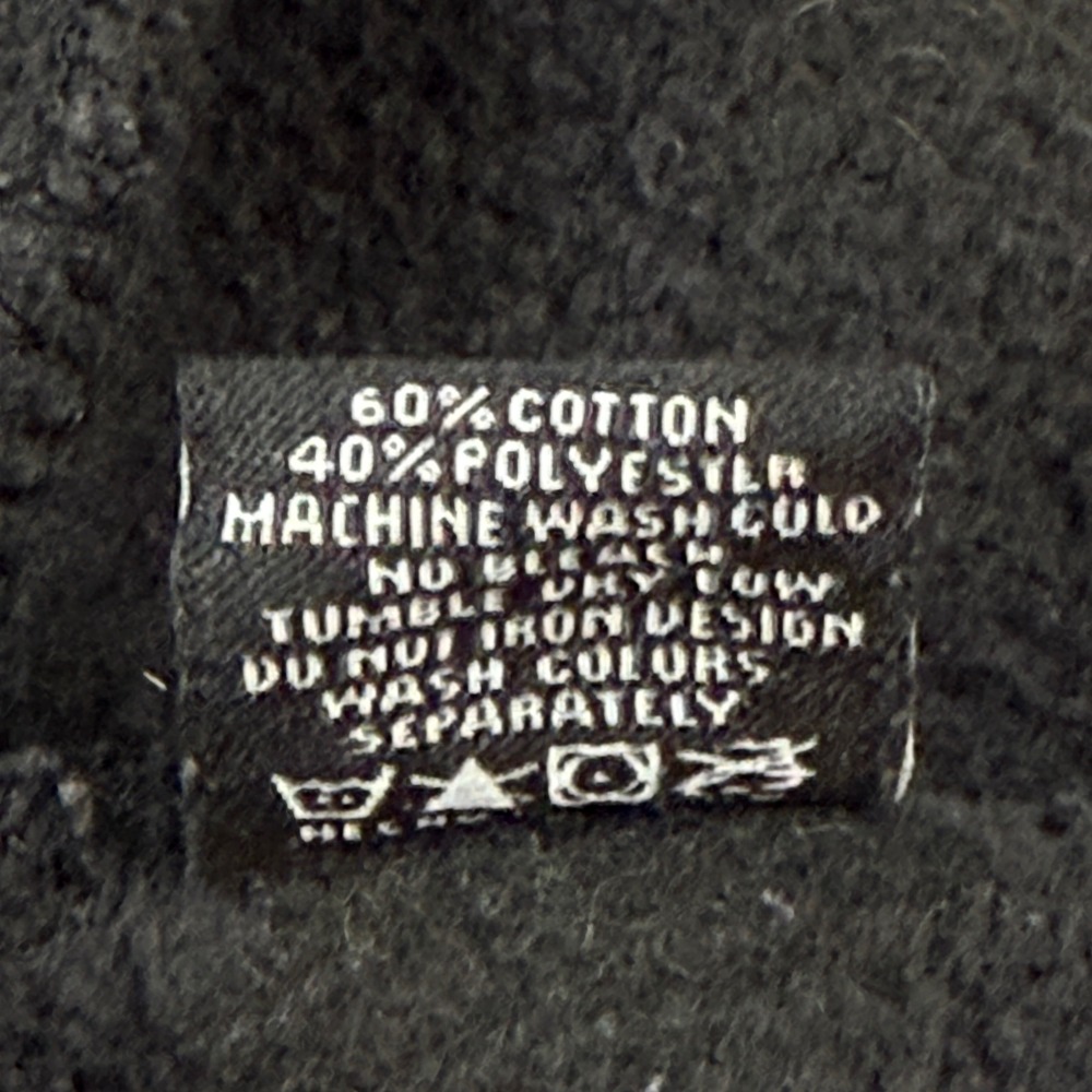 Dixxon Flannel Co Mens 2X Black Praying Skeleton Hands FleeceCrewneck Sweatshirt - Picture 6 of 16